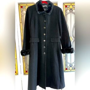 Ladies long wool coat